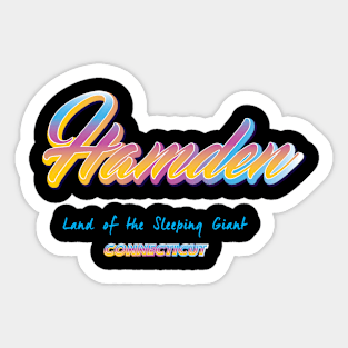 Hamden Connecticut Sticker